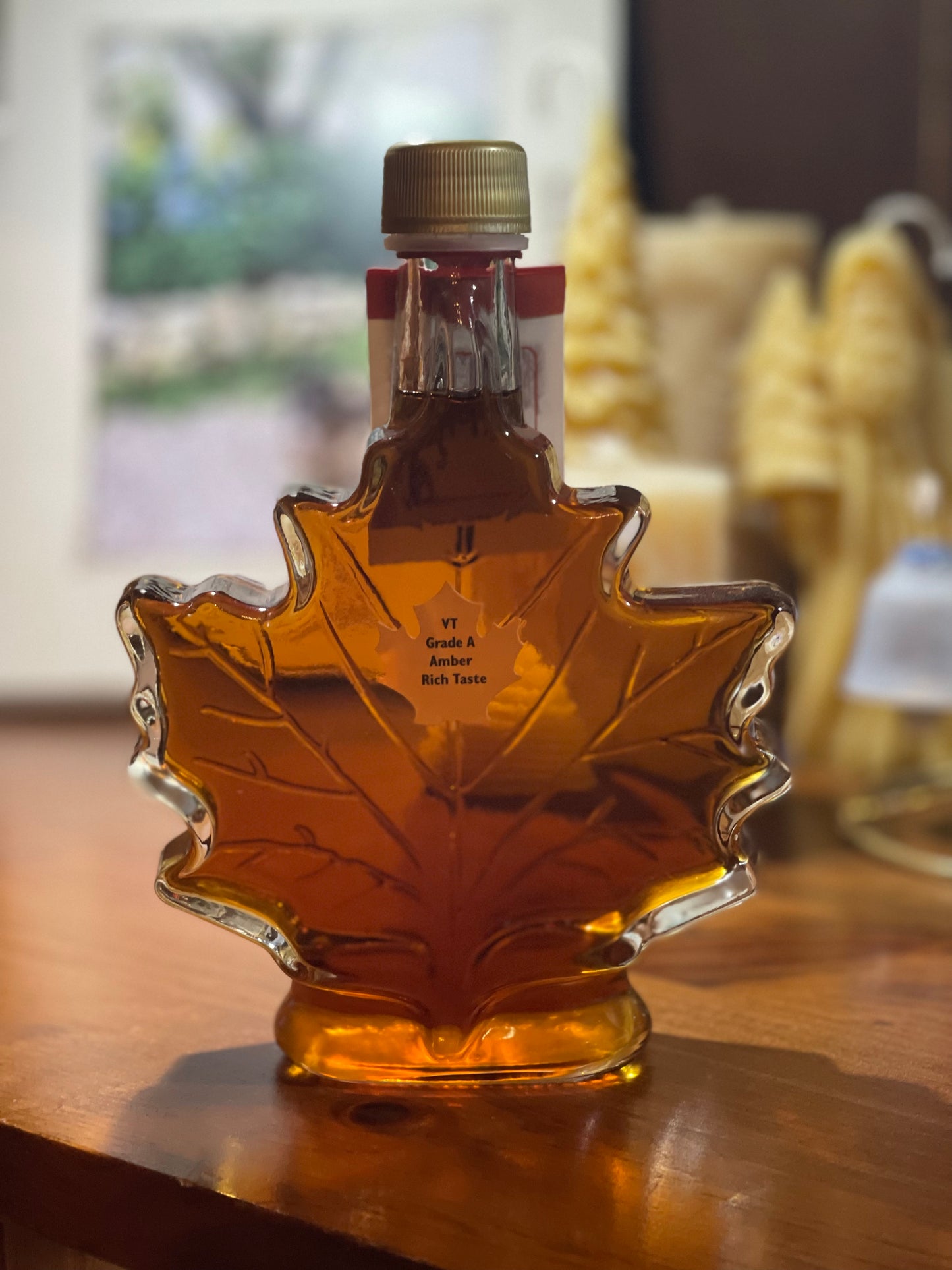 Vermont Maple Syrup (Maple Leaf Bottle) Large